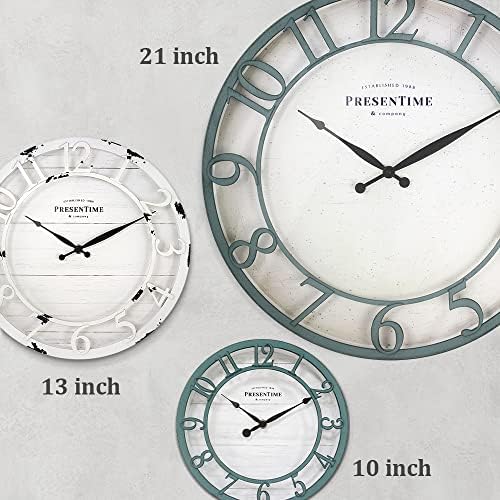 Presentime 21" Farmhouse Series Wall Clock