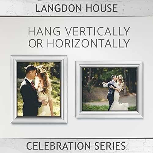 Langdon House 8x10 Picture Frames - Silver, 3 Pack - Celebration Collection