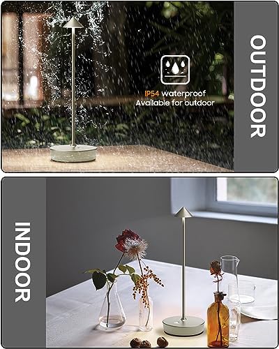 Cordless Table Lamps Rechargeable 6000mAh Battery Operated LED Desk Lamp