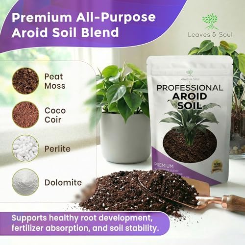 Professional Aroid Soil 2.2 Qt Aroid Potting Mix for Indoor Plant Care