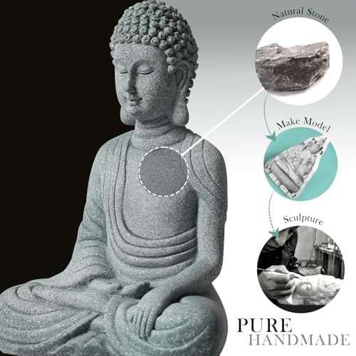 Little Buddah Statue for Home Indoor Aquarium,Meditation Sitting Buddha