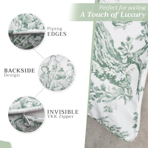 Maison d' Hermine Throw Pillow Covers 100% Cotton (18" x 18" - Pack of 1)