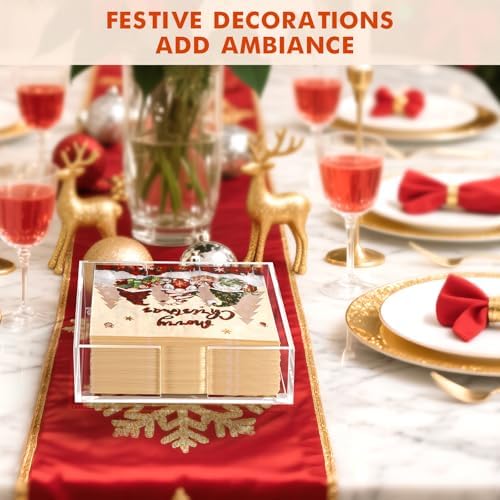 Kordory Acrylic Counter Napkin Holder for Kitchen Table, Home, Restaurant