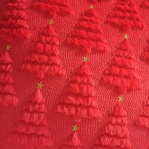 JOJUSIS Decorative Pillow Covers Pack of 4 Throw Pillowcases Faux Fur Couch Cushion (Christmas Tree, 24" x 24" (Pack of 4))