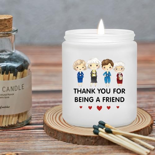 Maybeone Golden Girls Merchandise - Friendship Gifts for Best Friend,Thank You for Being a Friend, 7 Oz Golden Girls Lavender Candle
