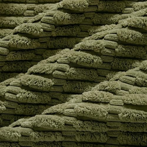 Fancy Homi 4 Packs Decorative Throw Pillow Covers for Living Room Couch Bed, Modern Farmhouse Boho Home Décor Accent Cushion Case, 24" x 24", Moss Green