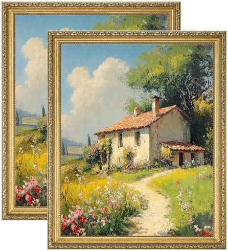 eletecpro 16x20 Picture Frames Set of 2 with Clear Acrylic Cover, Gold