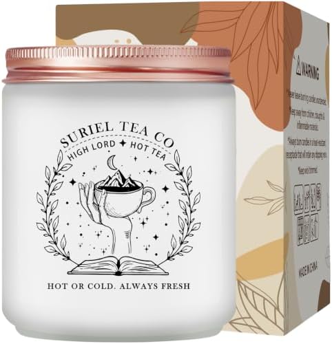 Maybeone Acotar Merch, Gift for Book Lovers, Readers, Acotar Merchandise for Bookworm Librarian - 7 Oz Bookish Candle