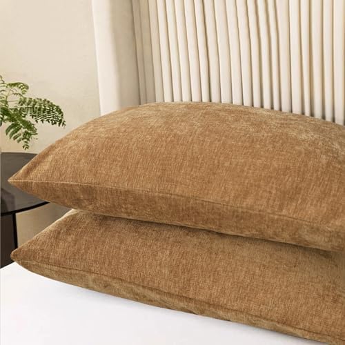 CaliTime Decorative Throw Pillow Covers 26 X 20 Inches Apricot Brown