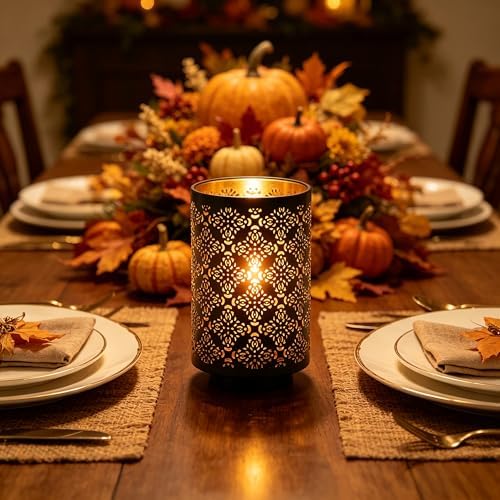 Hosley Set of 2 Diamond Cut Candle Holders Elegant 8 Inch Height Stands for Timeless Ambiance and Versatile Styling Dazzle Your Decor