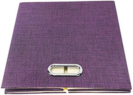 Posprica Storage Basket Bins,13×13×13 Foldable Storage Cube Boxes Fabric Drawer for Closet Shelf Cabinet Bookcase - Set of 4, Purple