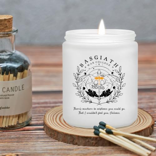Fourth Wing Merch, 4th Wing Merchandise, Inspired Fantasy Book Lover Dragon Gifts - 7 Oz Fourth Wings Candle