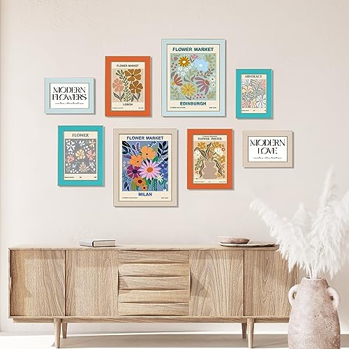 VIOLABBEY 11x14 Picture Frame Set of 4, Colorful Photo Frame Modern Style