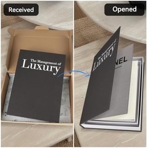 1DOT2 Decorative Books Set of 3, Black-Gray-Beige-Luxury
