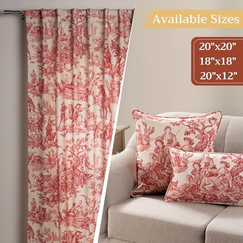Maison d' Hermine Throw Pillow Covers 100% Cotton (18" x 18" - Pack of 2)