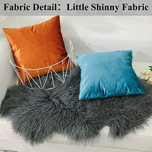 Home Brilliant Teal Pillow Covers Super Soft Square Velvet Blue Throw Pillows for Couch Girls Dorm Toddler, 18x18 inches, 45 x 45cm(2 Pieces), Turquoise