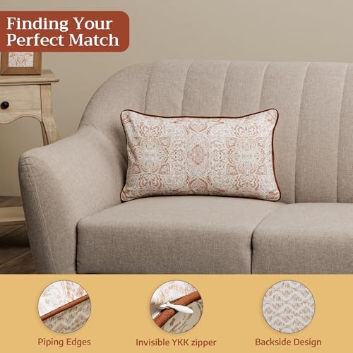 Maison d' Hermine Throw Pillow Covers 100% Cotton (12" x 20" - Pack of 1)