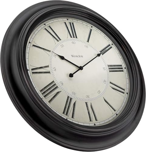 Westclox 20 inch Traditional Wall Clock Battery-Operated Clock for Living Room, Bedroom, Office | Ideal Housewarming Gift