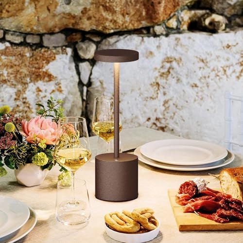 Cordless Table Lamp Rechargeable,Battery Powered LED Outdoor Table Light
