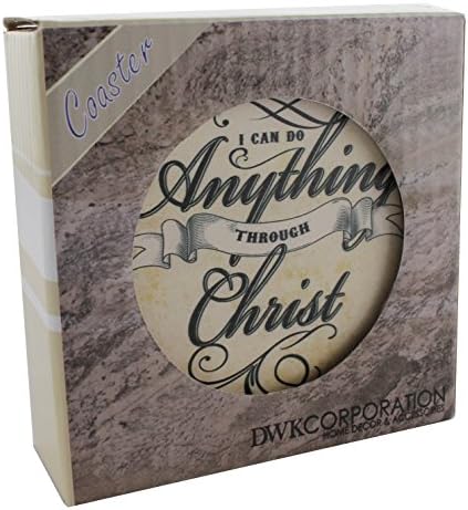 Inspirational Scriptures Coaster Set of 4 | Encouraging Verses to Protect Your Furniture | Christian and Spiritual Gifts and Decor