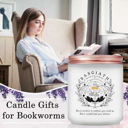 Fourth Wing Merch, 4th Wing Merchandise, Inspired Fantasy Book Lover Dragon Gifts - 7 Oz Fourth Wings Candle