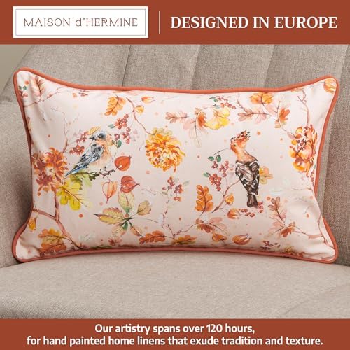 Maison d' Hermine Throw Pillow Covers 100% Cotton (12" x 20" - Pack of 1)