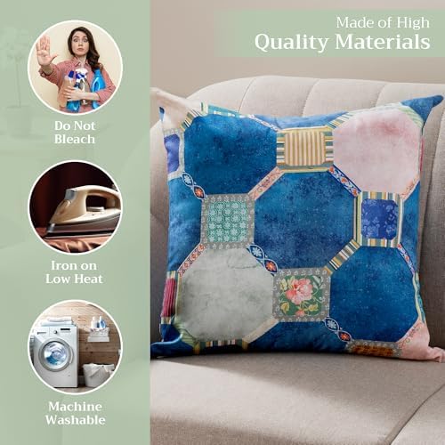 Maison d' Hermine Throw Pillow Covers 100% Cotton (18" x 18" - Pack of 1)
