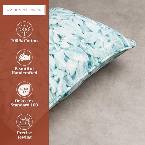 Maison d' Hermine Throw Pillow Covers 100% Cotton (12" x 20" - Pack of 1)