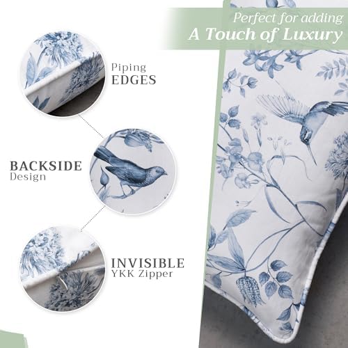 Maison d' Hermine Throw Pillow Covers 100% Cotton (18" x 18" - Pack of 1)