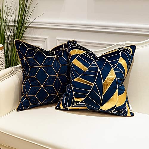 Avigers Throw Pillow Cover 18 x 18 Inch, Blue, Velvet, Hidden Zipper