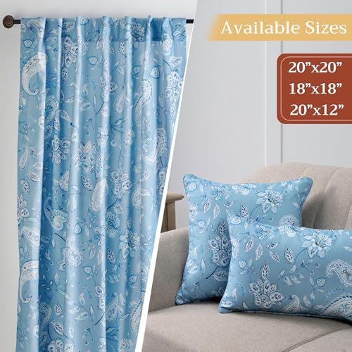 Maison d' Hermine Throw Pillow Covers 100% Cotton (20" x 20" - Pack of 1)