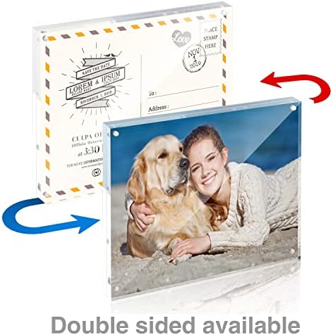 TWING 8x10 Acrylic Frame 3 Pack,20MM Thicker Frameless Clear Picture Frames