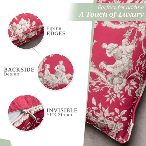 Maison d' Hermine Throw Pillow Covers 100% Cotton (20" x 20" - Pack of 1)