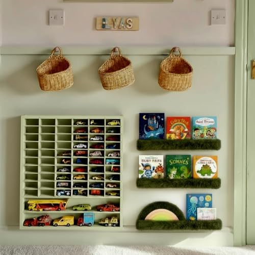 1PC Plush Bookshelf for Kids, Soft Hanging Wall Book Display Shelf