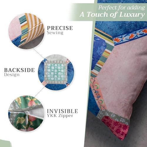 Maison d' Hermine Throw Pillow Covers 100% Cotton (18" x 18" - Pack of 1)