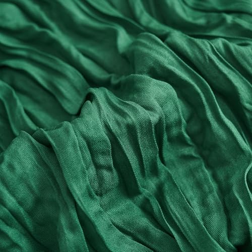 Asee'm Emerald Green Cheesecloth Table Runner Christmas 10FT Fall Rustic