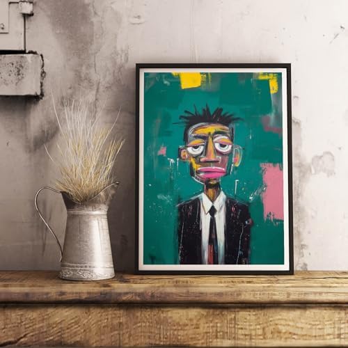 African American Men Canvas Wal Art Pop Black Man Wall Art, 16"x24"Unframed | Abatract Black Man Canvas Prints, Fashion African American Paintings Print, Afrocentric Artwork for Living Room Bedroom Decor