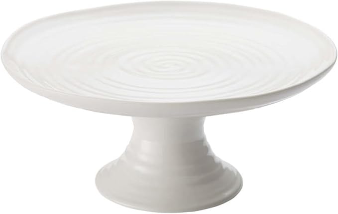 Portmeirion Sophie Conran Cake Stand, Mini, White | 6.5" Fine Porcelain Mini Cake Stand - Dishwasher Safe for Cakes, Cupcakes, Pastries, Desserts & Tea-Time Serving