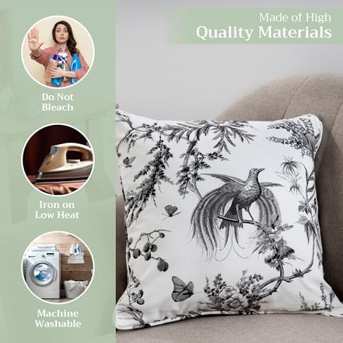 Maison d' Hermine Throw Pillow Covers 100% Cotton (20" x 20" - Pack of 1)