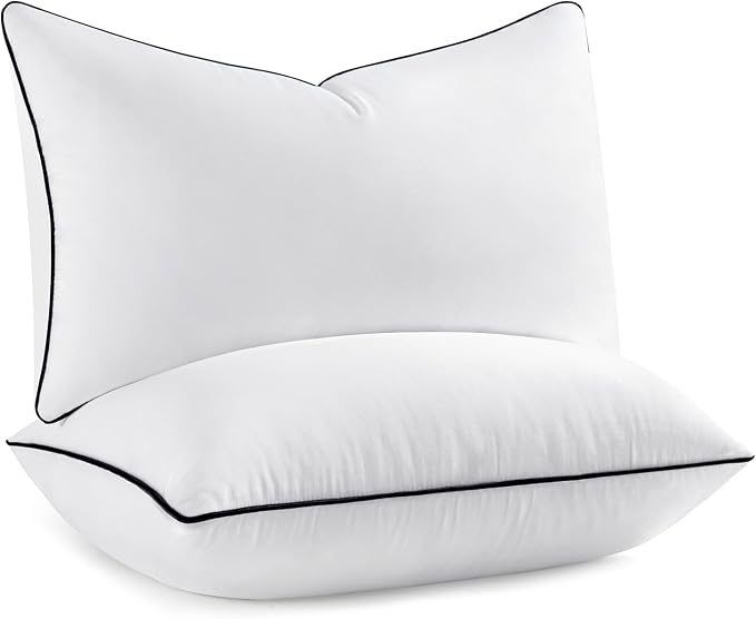 MIULEE 12x20 Pillow Inserts, Fluffy Down Alternative Filling Pack of 2 | Ultra Soft Lumbar Throw Pillows for Sofa Couch Bed,Fluffy and Structured Filling for long-lasting shaping, Pipe Design
