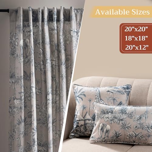 Maison d' Hermine Throw Pillow Covers 100% Cotton (18" x 18" - Pack of 1)