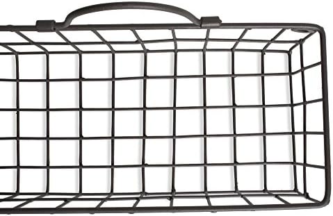 DII Farmhouse Vintage Décor, Wire Wall Basket, Assorted, Gray, 2 Piece