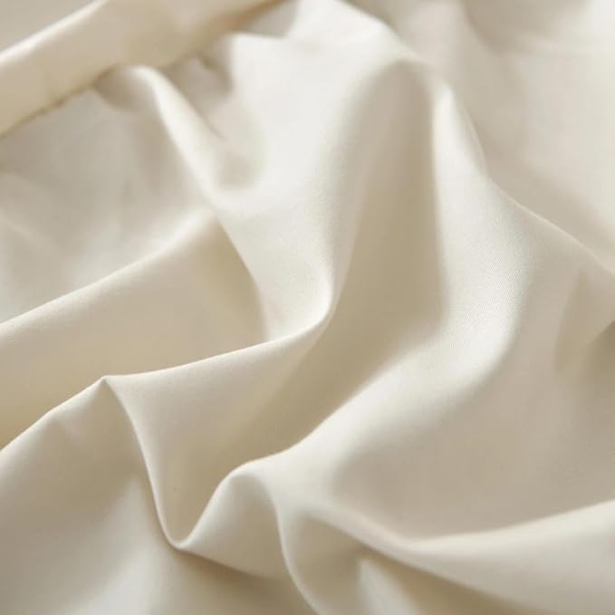 Bed Skirt Full Size Ruffled Bed Skirts with Split Corners | 14 Inch Drop Dust Ruffle Bed Skirt with Platform, Cream, 14" Full