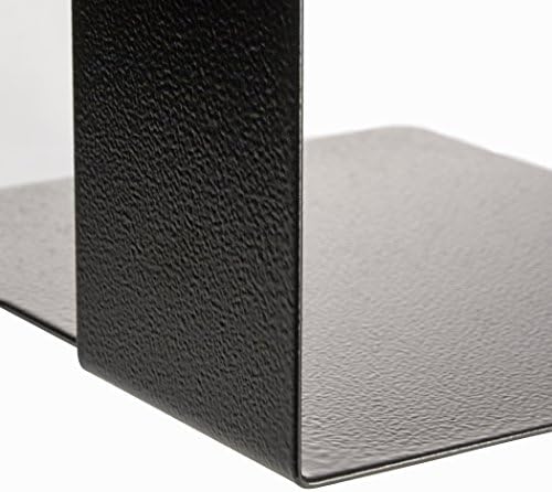 Officemate Bookends, Heavy Weighted 10-inch Steel, Black (93182) (Pack of 6)