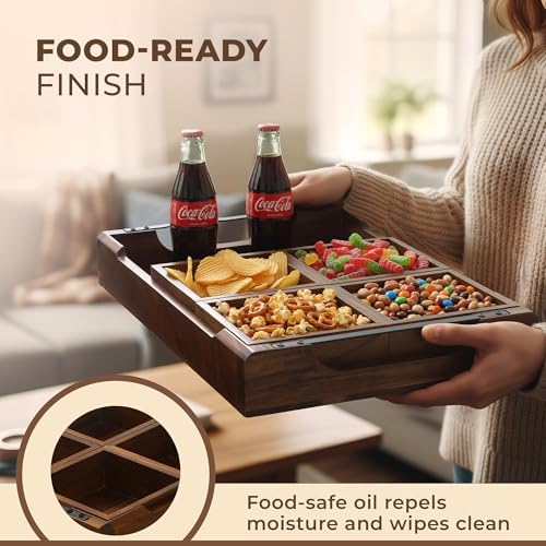 Modular Serving Tray - Acacia | Serving Platter Snack Tray