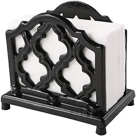 JOGREFUL Cast Iron Napkin Holder, Kitchen Organizer Classic Black