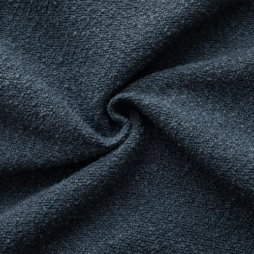 MANDIOO Pack of 2 Decorative Throw Pillow Covers Accent Solid Woven Textured Cushion Covers Pillow Cases Bedroom Living Room Sofa Home 18 x 18 Inch Blue