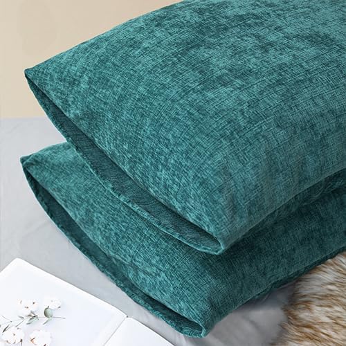 CaliTime Decorative Standard Throw Pillow Covers 26 X 20 Inches Teal