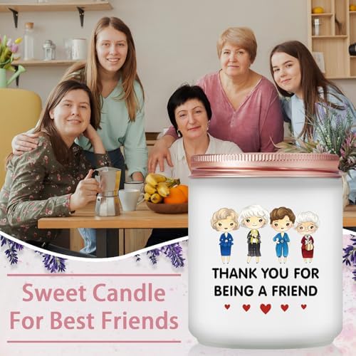 Maybeone Golden Girls Merchandise - Friendship Gifts for Best Friend,Thank You for Being a Friend, 7 Oz Golden Girls Lavender Candle