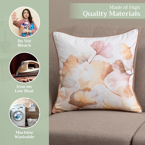 Maison d' Hermine Throw Pillow Covers 100% Cotton (20" x 20" - Pack of 1)